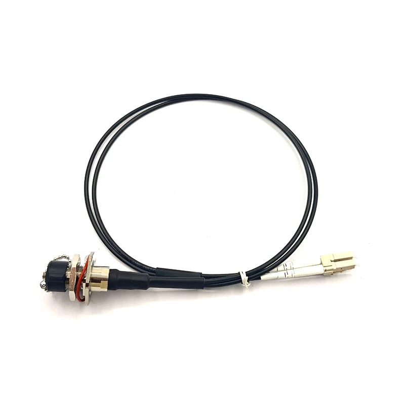 Outdoor Duplex Fiber Patch Cord LC/UPC, TPU Jacket 3.0mm, 0.6m, OM3 MM DX suppliers