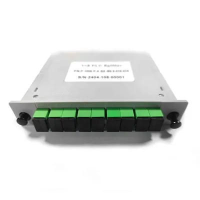 Glasvezel 1X8 Box Cassettekaart die Sc-APC PLC-splitter van Module FTTH opneemt